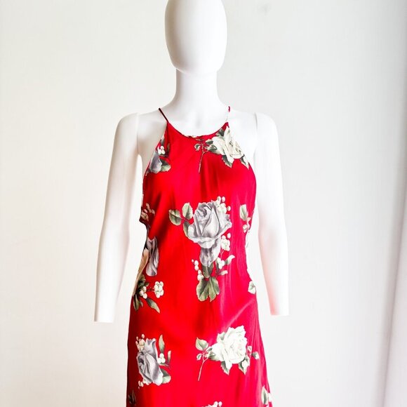 Marnie West Vintage Floral Bias cut Floral Maxi Dress S/M Made in USA - Picture 3 of 6